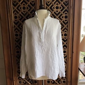 GAP white linen shirt